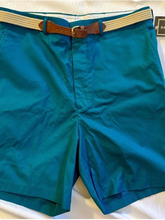David Taylor Other - Deadstock David Taylor Teal Classic Shorts Men’s 34 Belted Vintage NOS